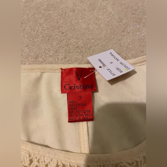 Cristina crocheted lace tunic-small NWT - Picture 7 of 9